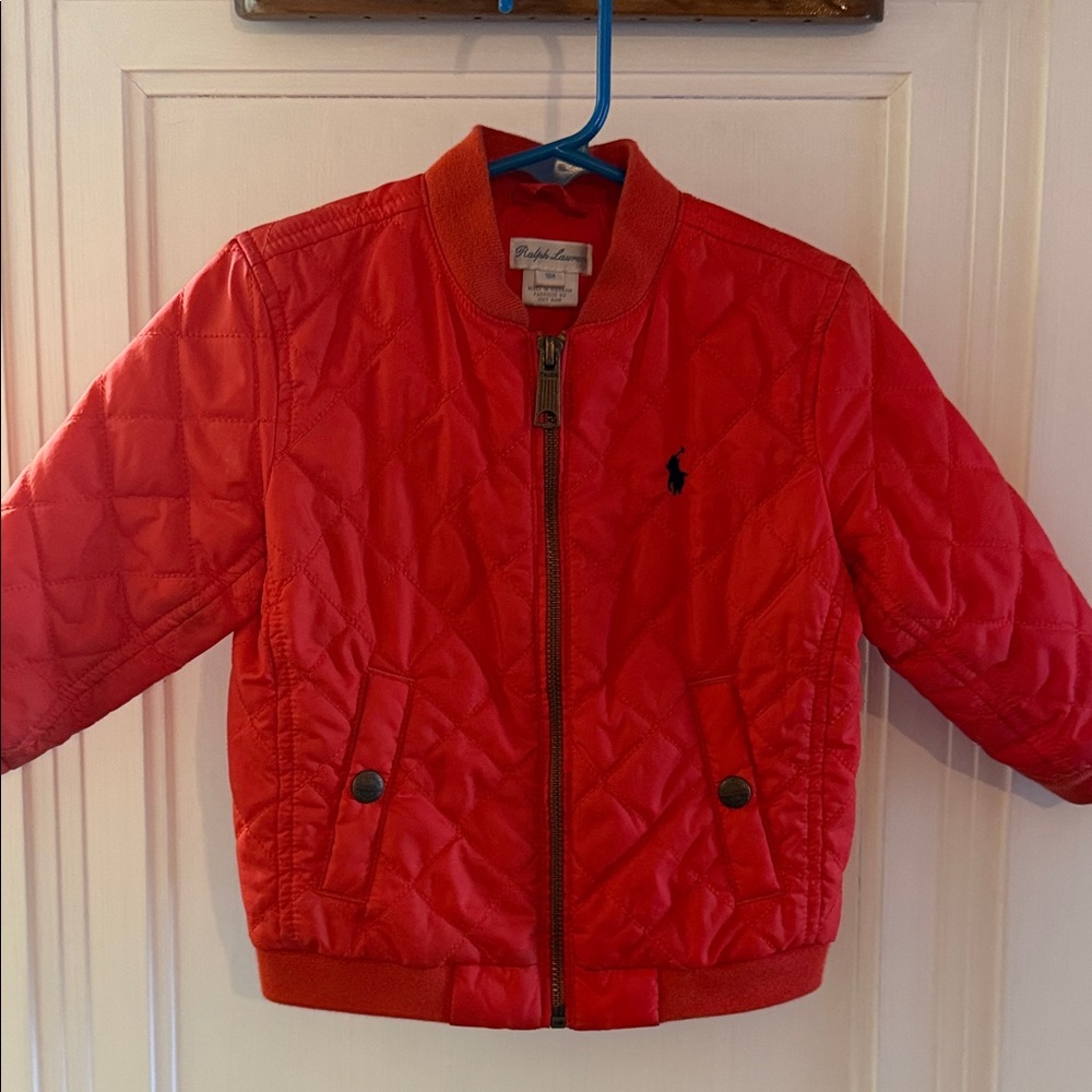 Polo by Ralph Lauren Kids Bright Orange Puffer Jacket